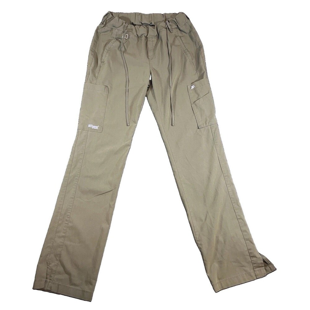 Grey's Anatomy by Barco Women's XS Green Cargo Scrub Pants Drawstring Pockets